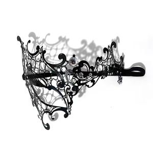 Masquerade Half Eye Mask with Rhinestones